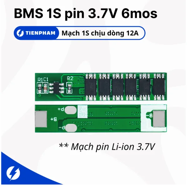 Mạch BMS 1S pin li-ion 3.7V 6mos