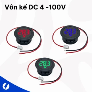 Vôn kế mini DC 4-10V (3 Màu)